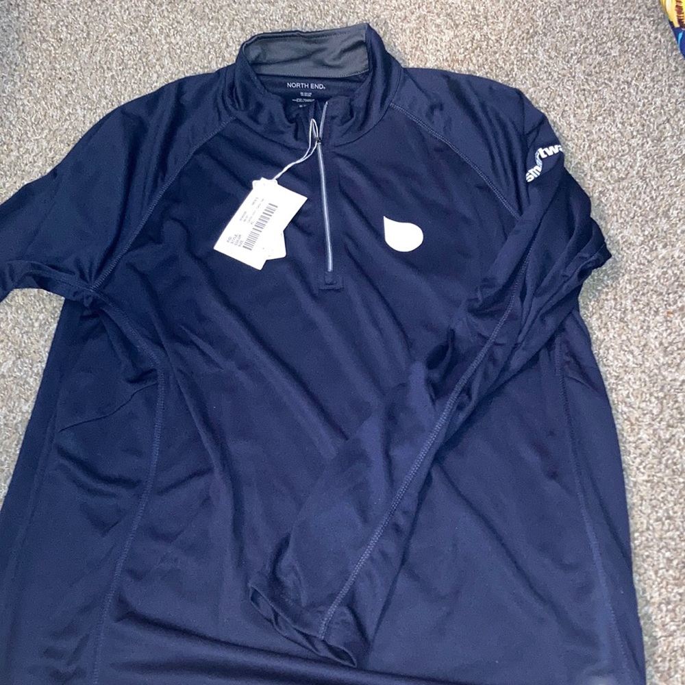 Never been warm dry fit pullover. North end brand- Smart water sponsored